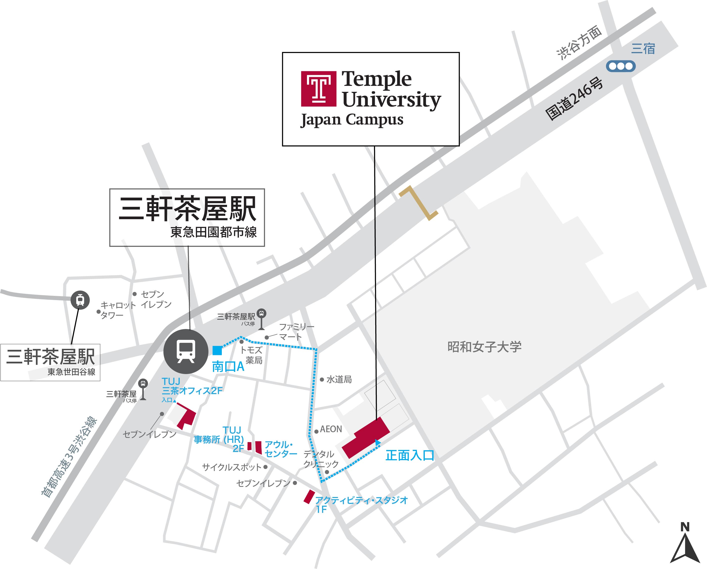 TUJ map